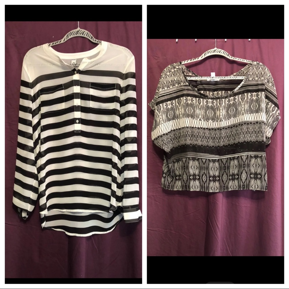 TWO blouses L